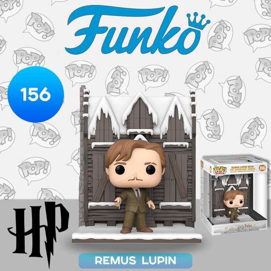 Фигурка Funko POP! Deluxe Harry Potter Hogsmeade Remus Lupin w/The Shrieking Shack (156) 65648 / Фигурка по мотивам фильма "Гарри Поттер", Римус Люпин у Визжащей хижины