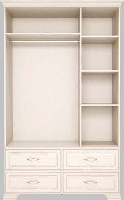 Шкаф для одежды 3-х дверный с зеркалом Венеция 01