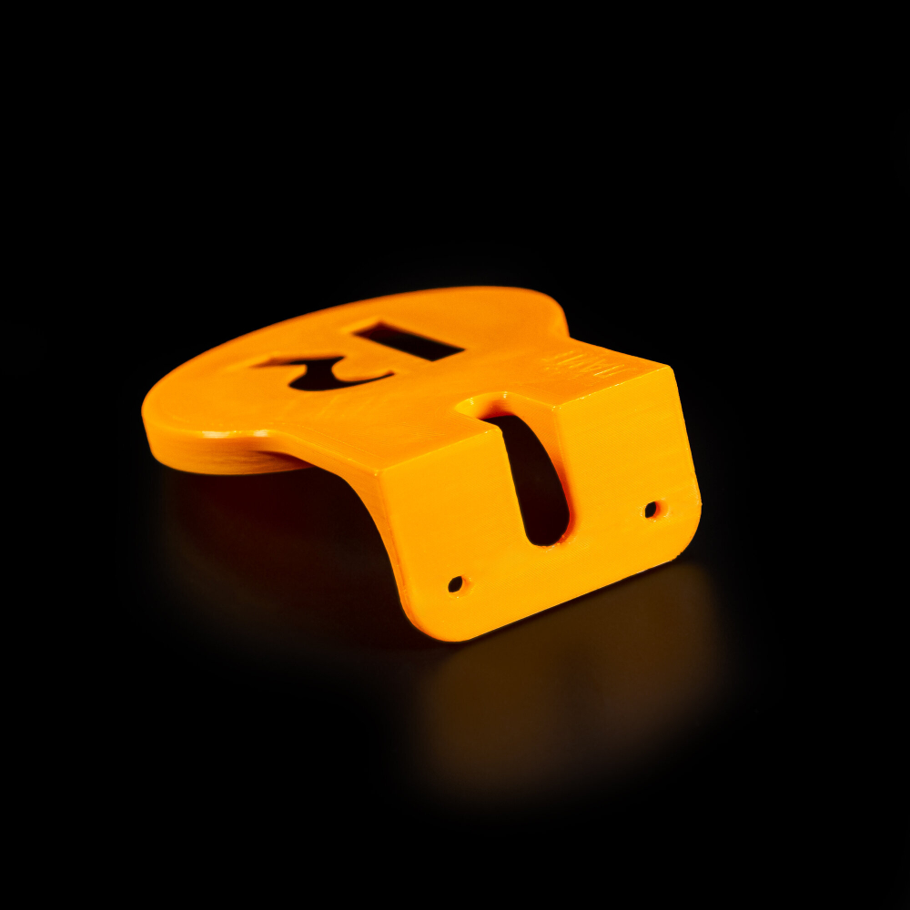 Настенный кронштейн-полка для Яндекс станций (Алиса) Лайт (первое поколение) 3D печать, оранжевый