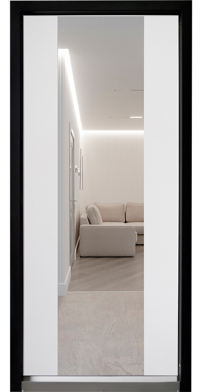 Панель ФЛЗ-1 [зеркало] цв. Дерево бел 12 мм