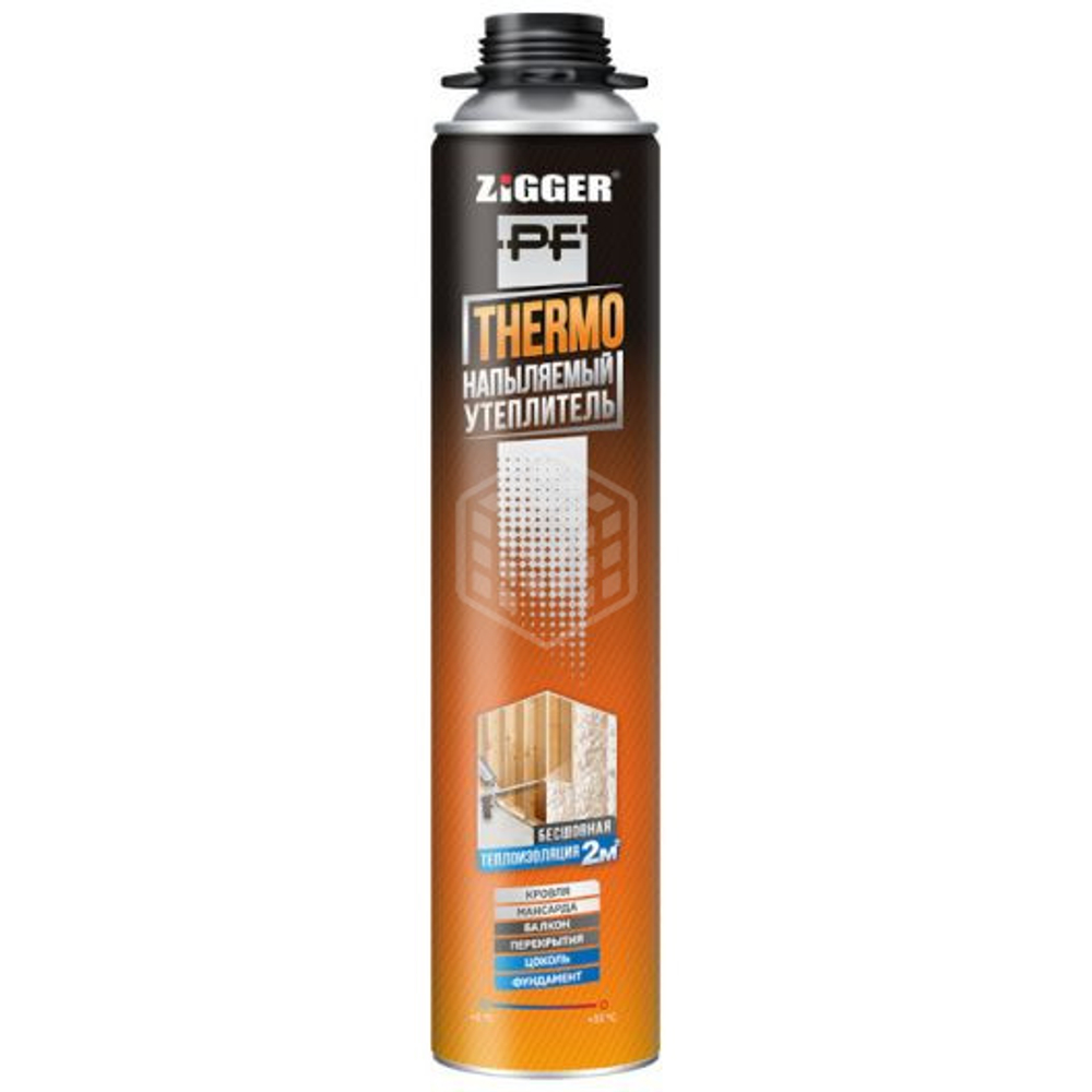 Утеплитель напыляемый ZIGGER PF THERMO 870мл, 940г. 01-03-44