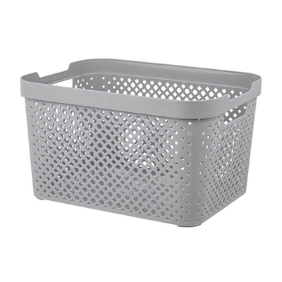 Корзина для хранения Plast Team STOCKHOLM, 15 л серый шторм