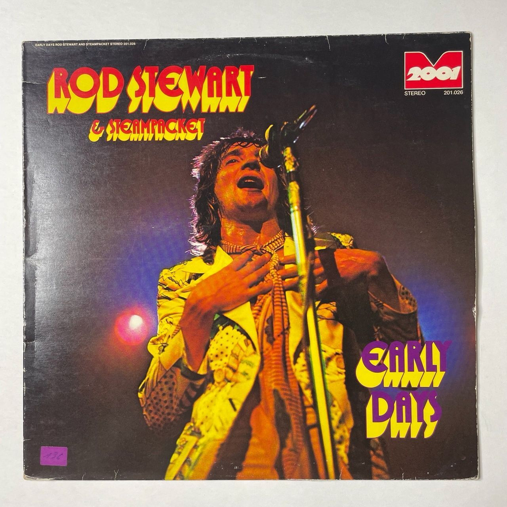 Винтажная виниловая пластинка LP Rod Stewart and Steampacket Early Days (Germany 1974)