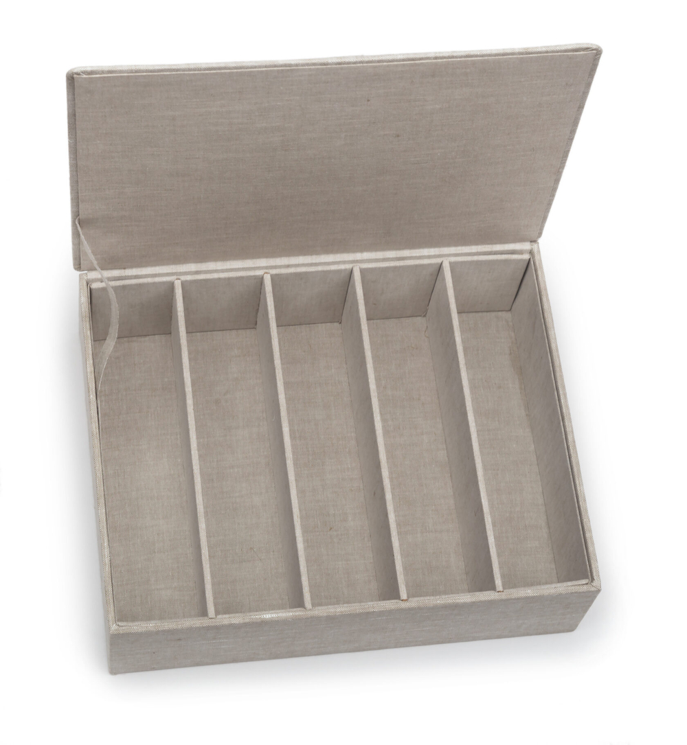 Бак/контейнер для хранения CUTLERY BOX Коробка для столовых Texteis Iris Серый