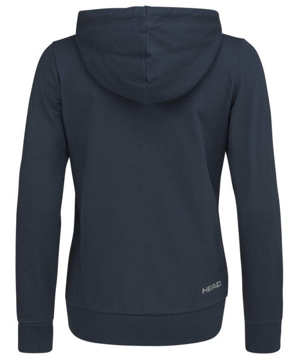 Женская Кофта теннисная Head Club Greta Hoodie FZ - небесный
