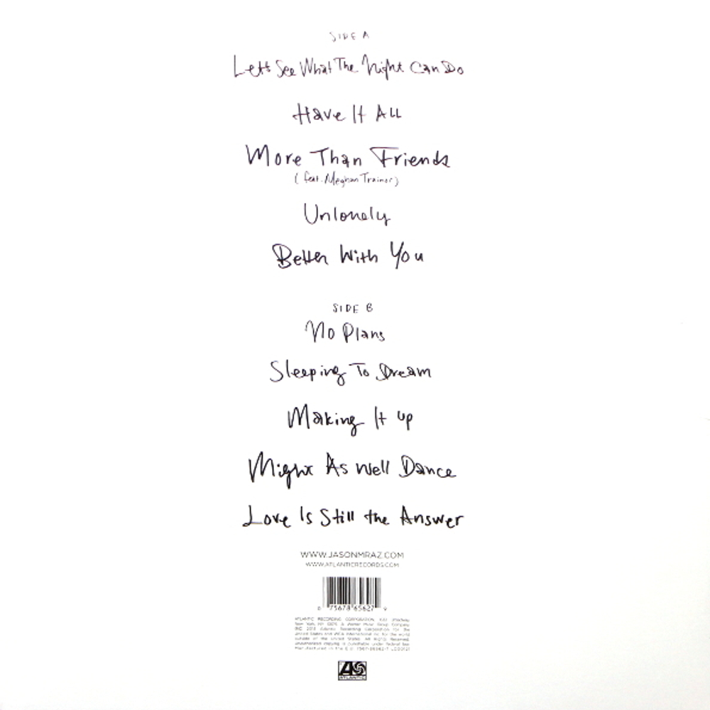 Jason Mraz / Know. (LP)