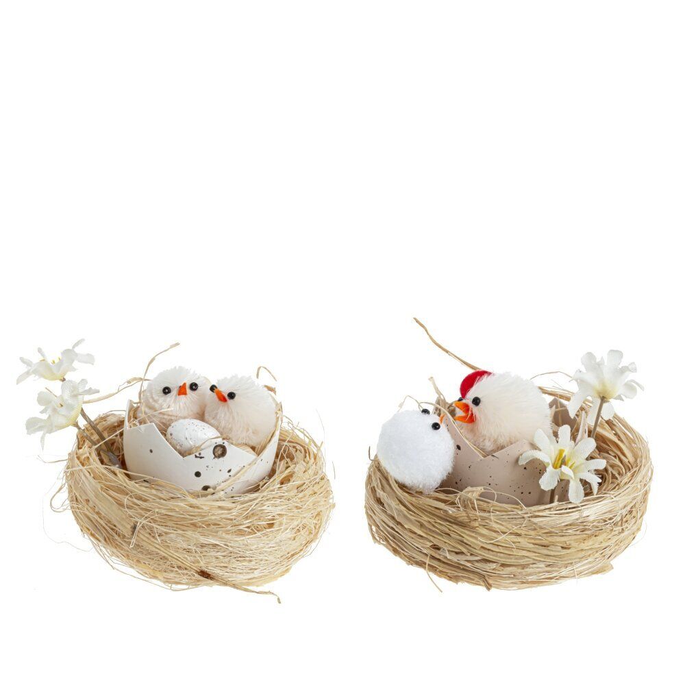 GAEM Изделие декоративное "Гнездо пасхальное" (блок 6 шт), L7,5 W7,5 H5 см, 2в.