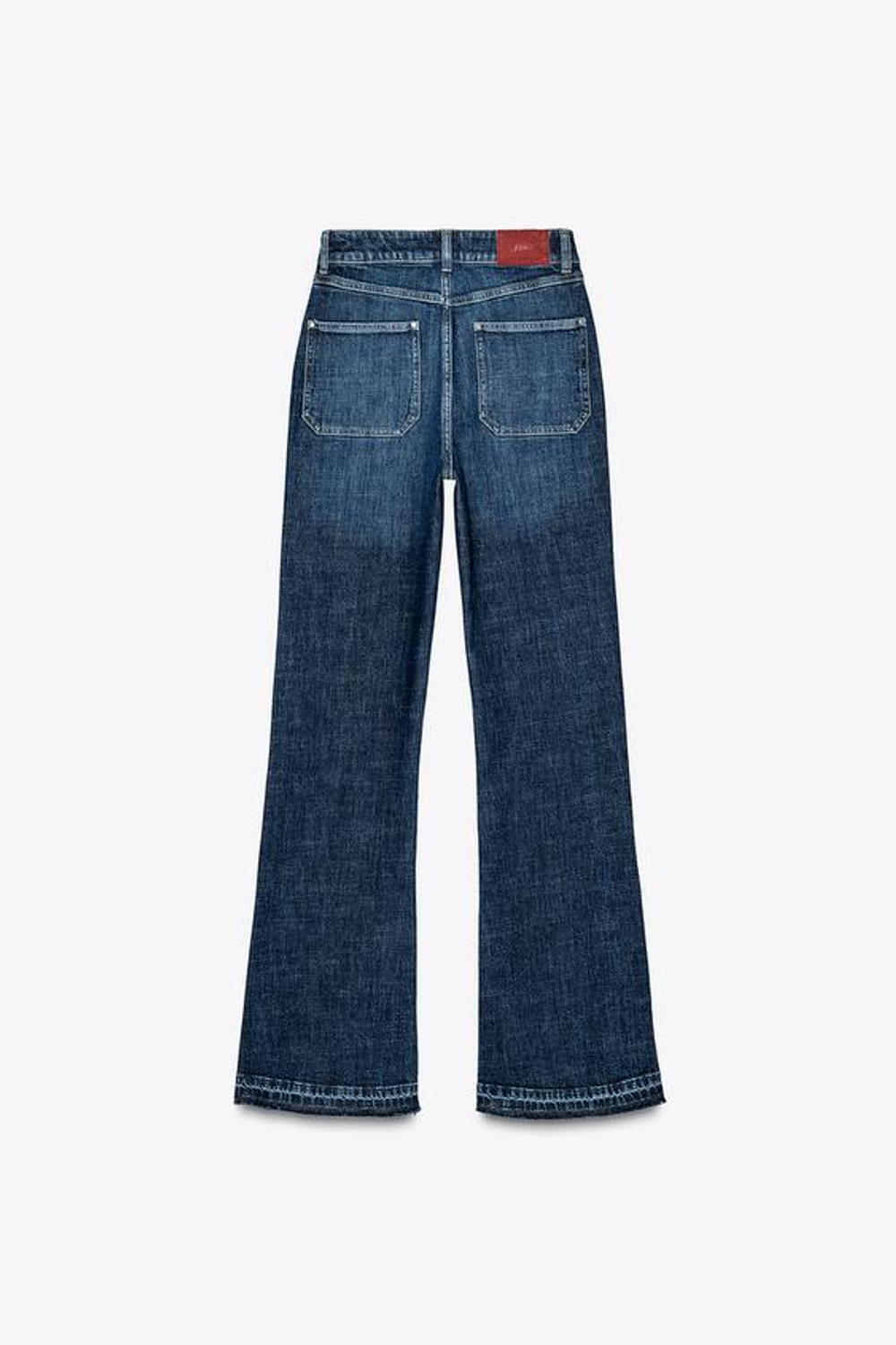 ZARA ДЖИНСЫ Z1975 BOOTCUT С ВЫСОКОЙ ПОСАДКОЙ, СИНИЙ