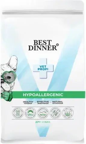 Best Dinner Vet Profi Hypoaller cухой корм взрослых собак при пищевой аллергии 2 кг