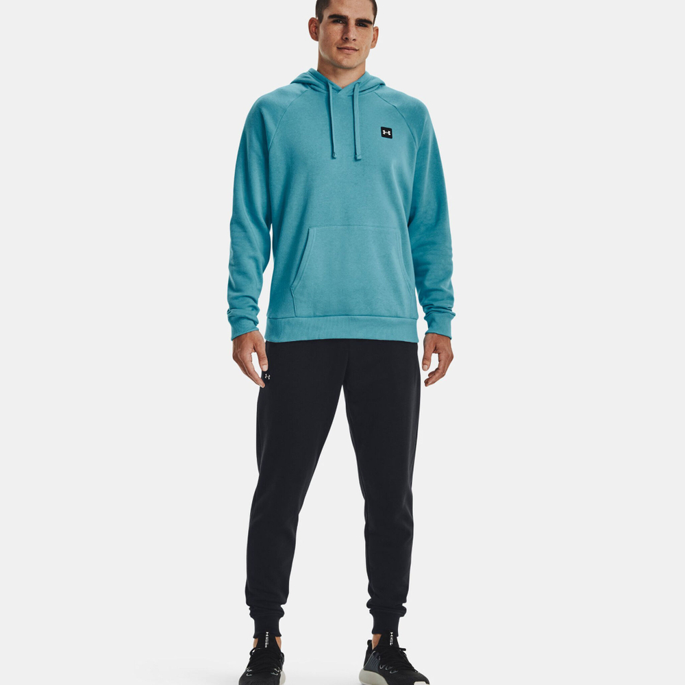 Мужская кофта теннисная Under Armour Rival Big Logo Hoody Men - Blue