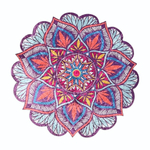 Коврик для комнаты войлок блестящий 800*800 мм ROOMIS FLOWERS