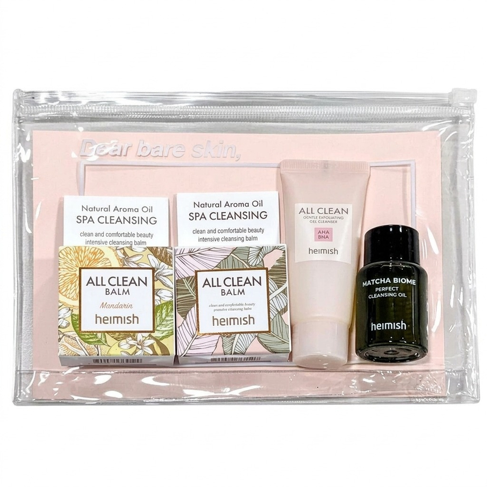 Тревел-набор миниатюр очищающих и уходовых средств для лица Heimish All Clean Mini Kit