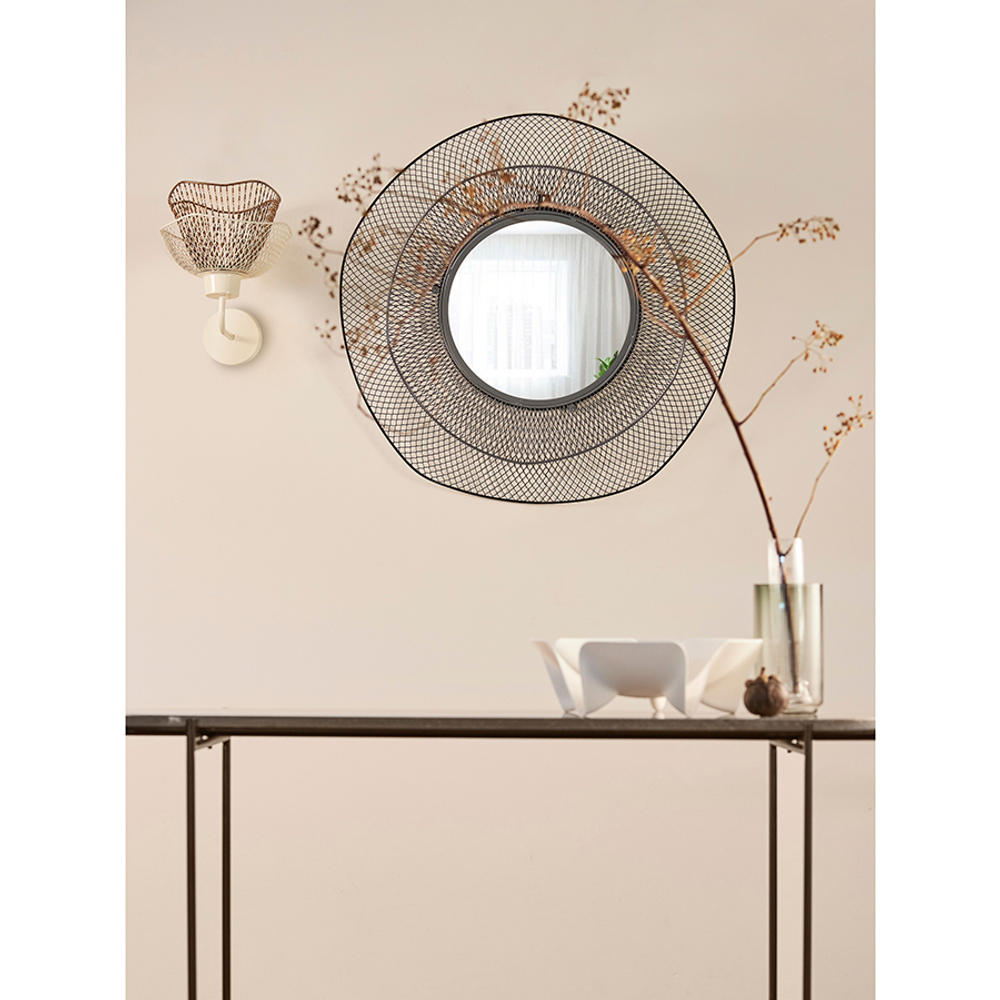 Светильник настенный vinger, 25х30х33 см, белый/золотой