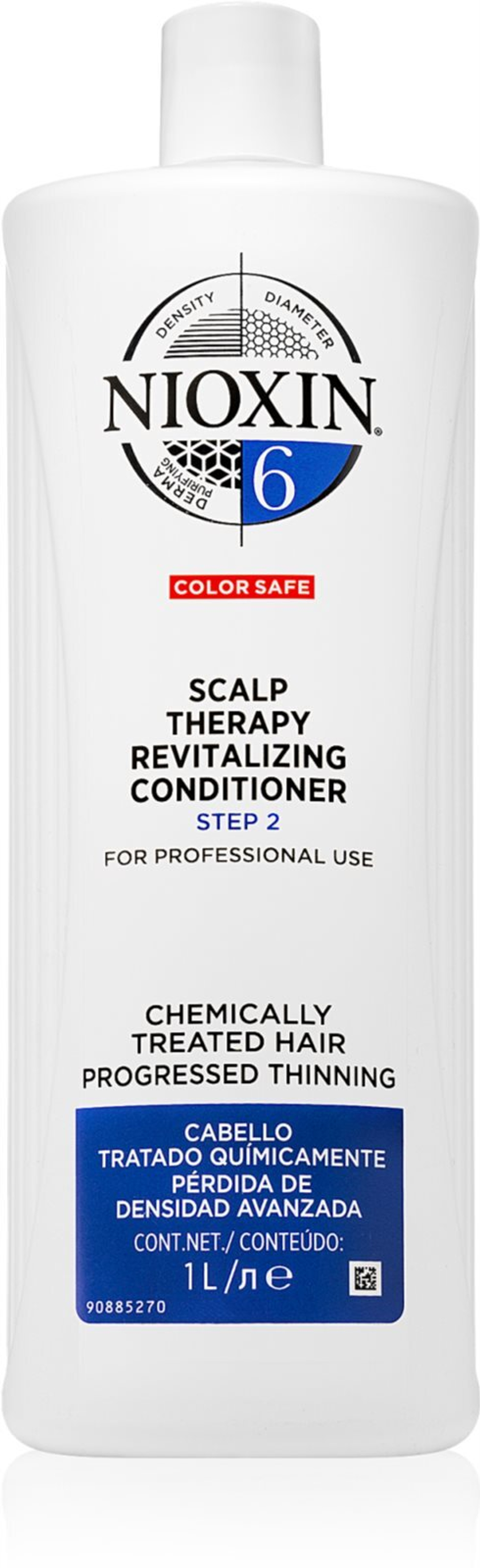 Nioxin System 6 Color Safe Scalp Therapy Revitalising Conditioner - восстанавливающий кондиционер для обесцвеченных волос /   1000  ml  / GTIN 8005610498942
