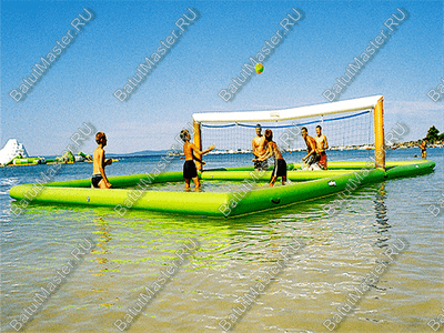 Водный надувной аттракцион «Футбольное, волейбольное поле на воде» 11×5×2 м