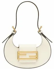 Сумка-хобо Fendi Cookie маленького формата белый