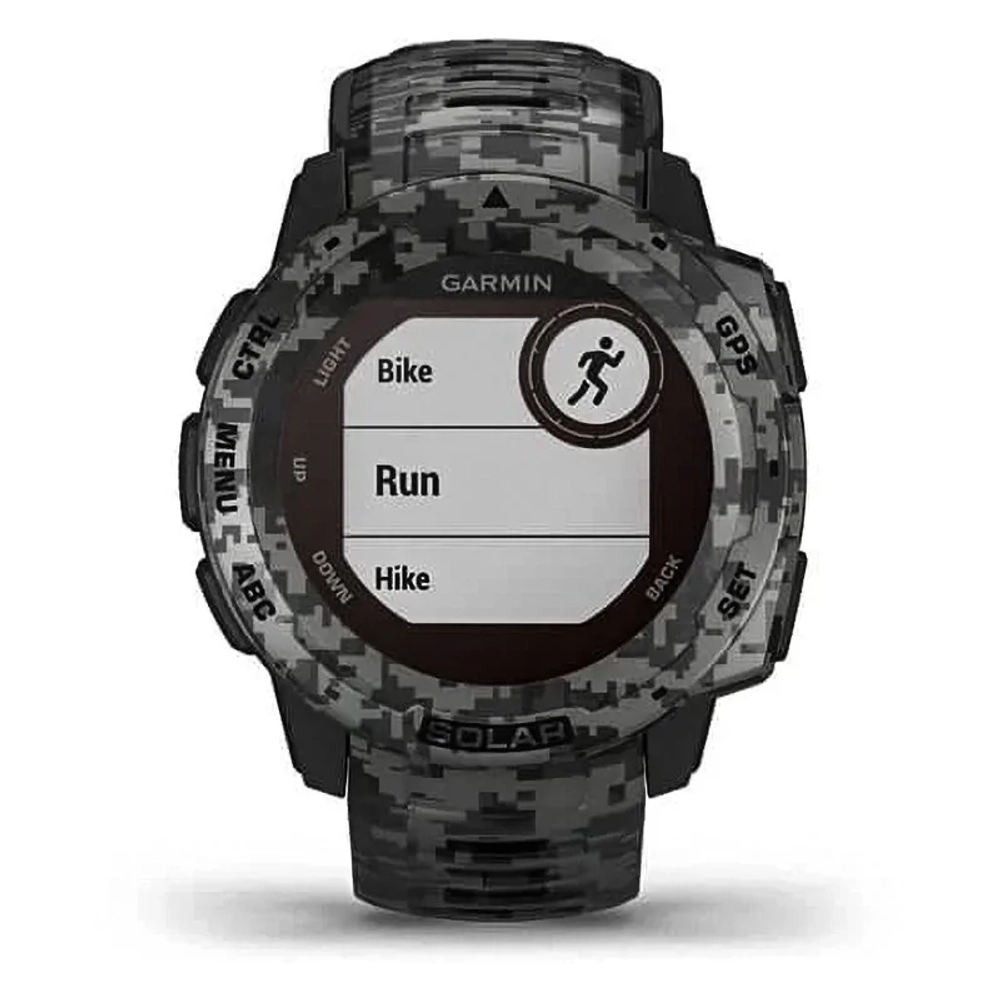 Спортивные наручные часы GARMIN INSTINCT Solar Camo Graphite, 010-02293-05