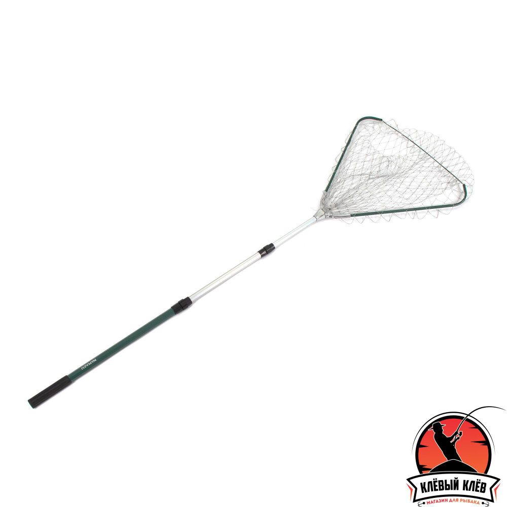 Подсачек складной телескопич. Namazu L- 180 см, треугольный обод 60 см, нейлон