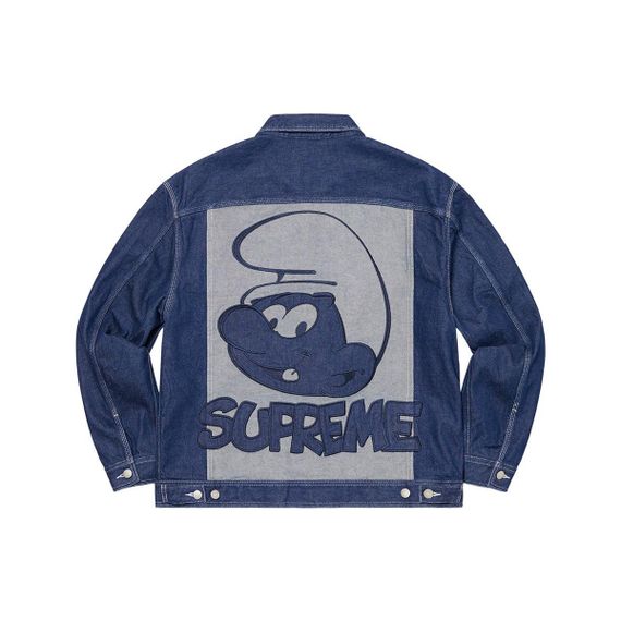 Supreme FW20 Week 1 Supreme/Smurfs Denim Trucker Jacket