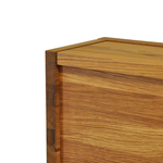 Тумба прикроватная парящая навесная 35х35х16, Дольче Вита, массив дуба с выдвижным ящиком, 1 шт, Dipriz