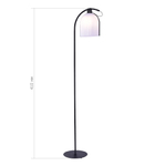 SL1302.405.01 Торшер ST-Luce Черный/Белый E27 LED 1*7W AIRE
