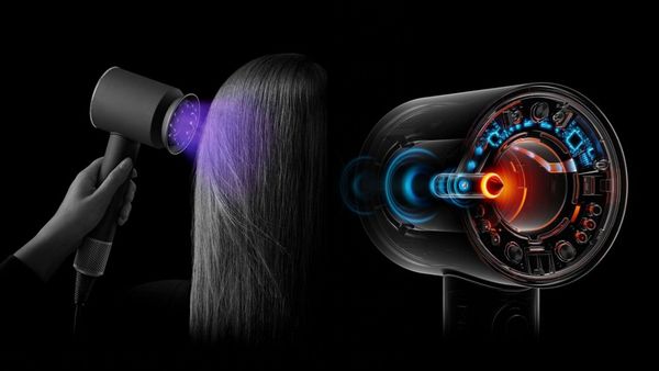 Фен Dyson Supersonic Nural HD16 c кейсом, Prussian blue/Rich copper