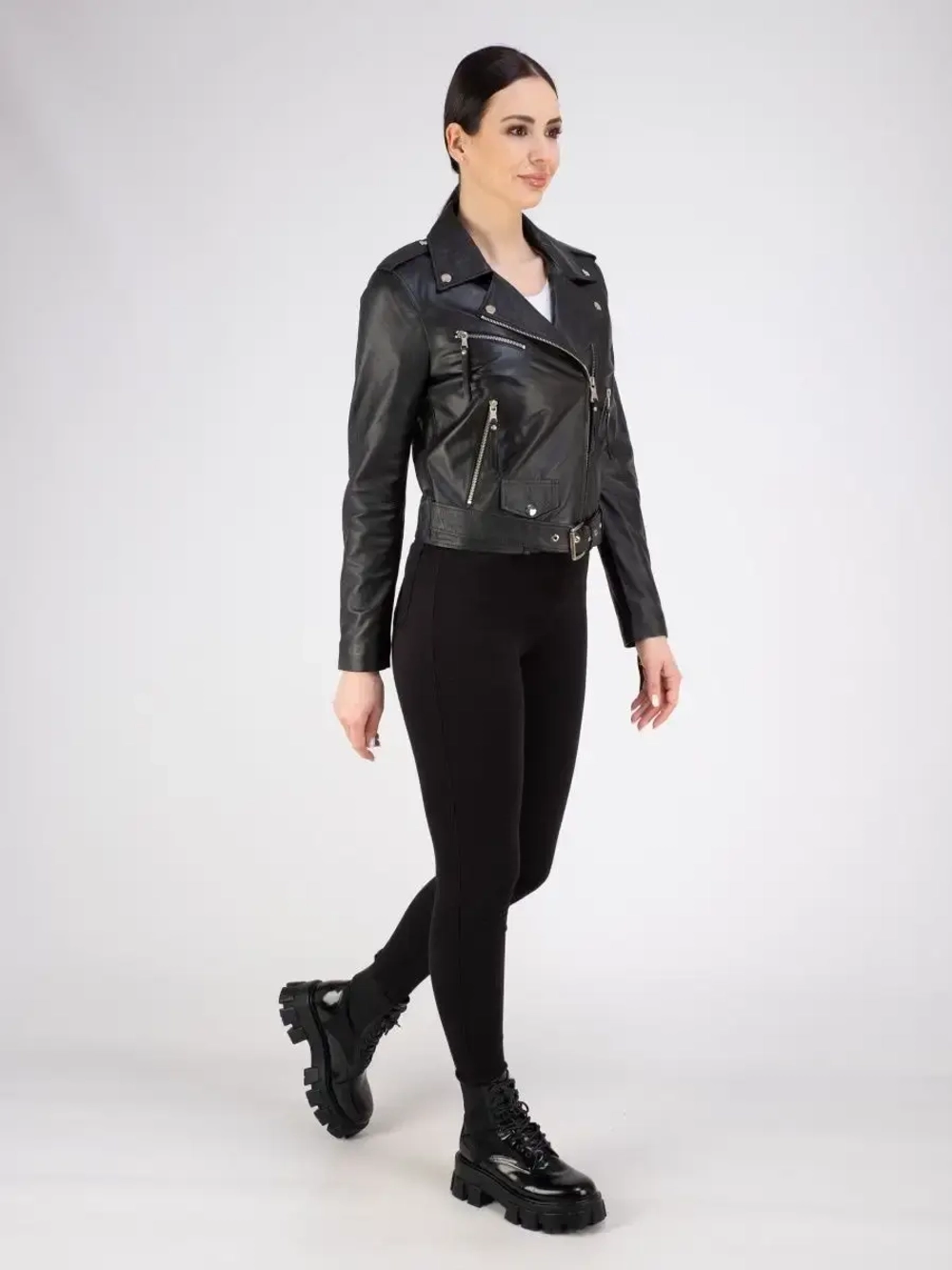 Косуха кожаная из натуральной кожи Турция