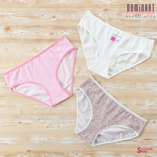 Трусики женские DOMINANT 55000-197, FULL BRIEF, 3 шт. в уп.