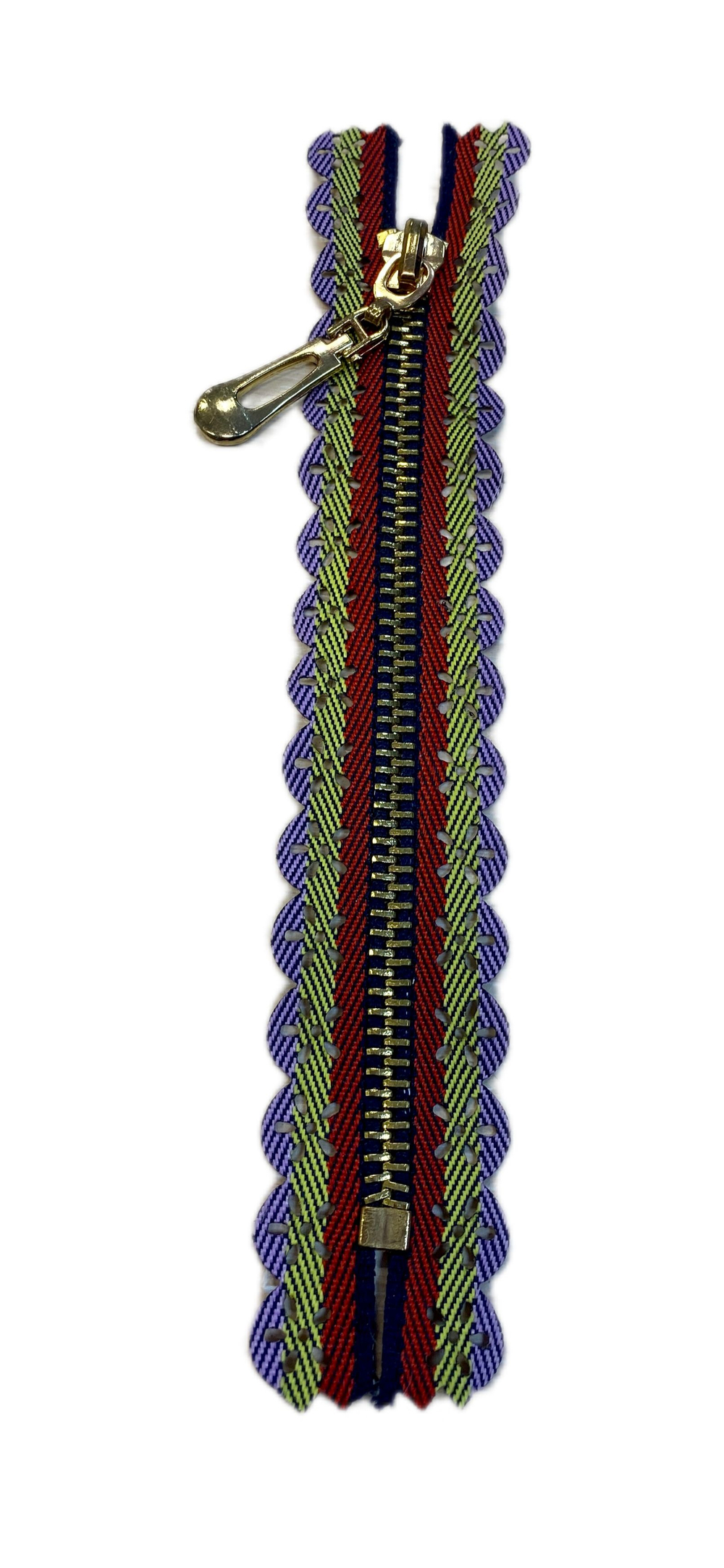 Застежка-молния декоративная металл №5 16см