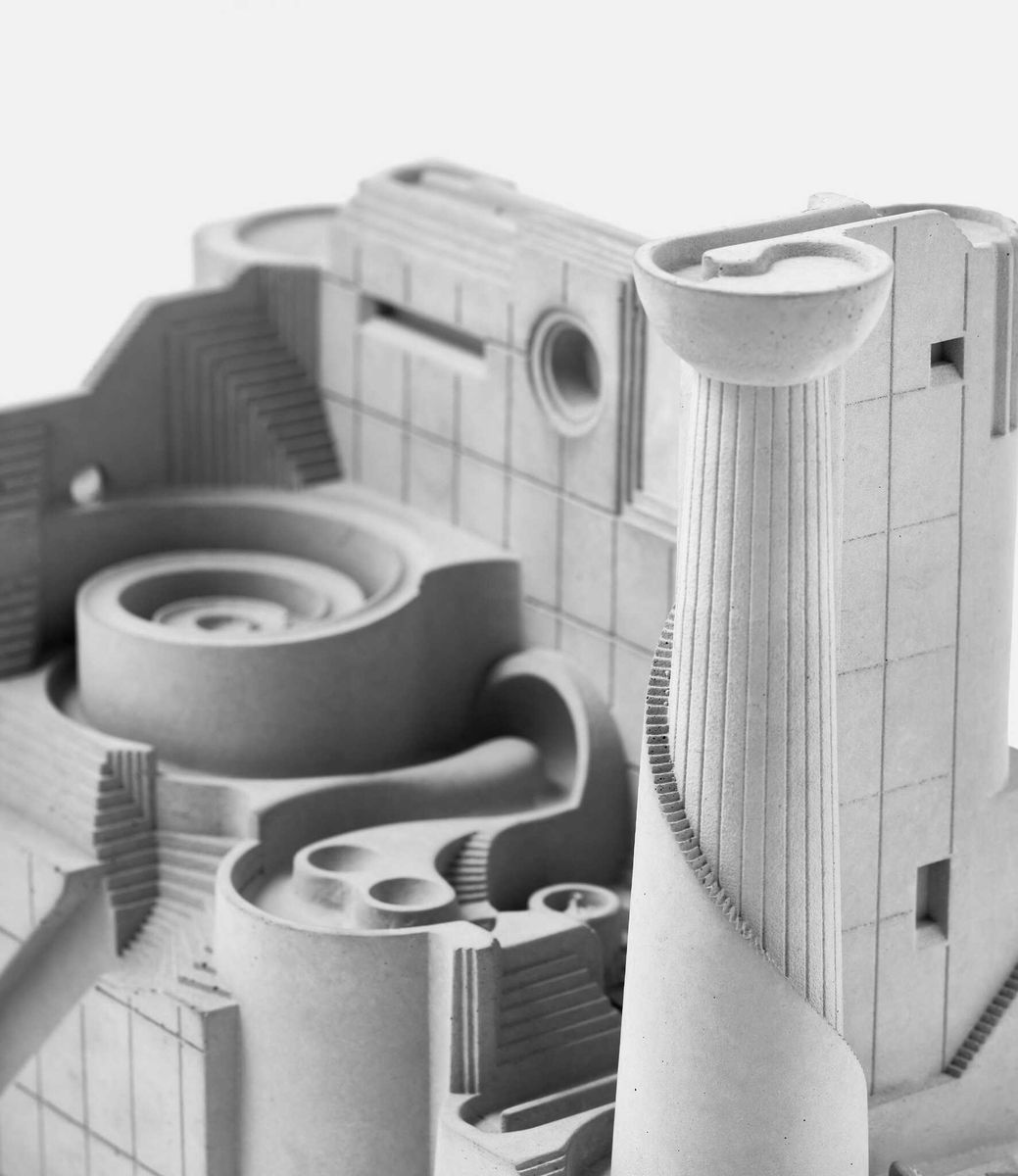 Material Immaterial The Factory — кинетическая скульптура из бетона