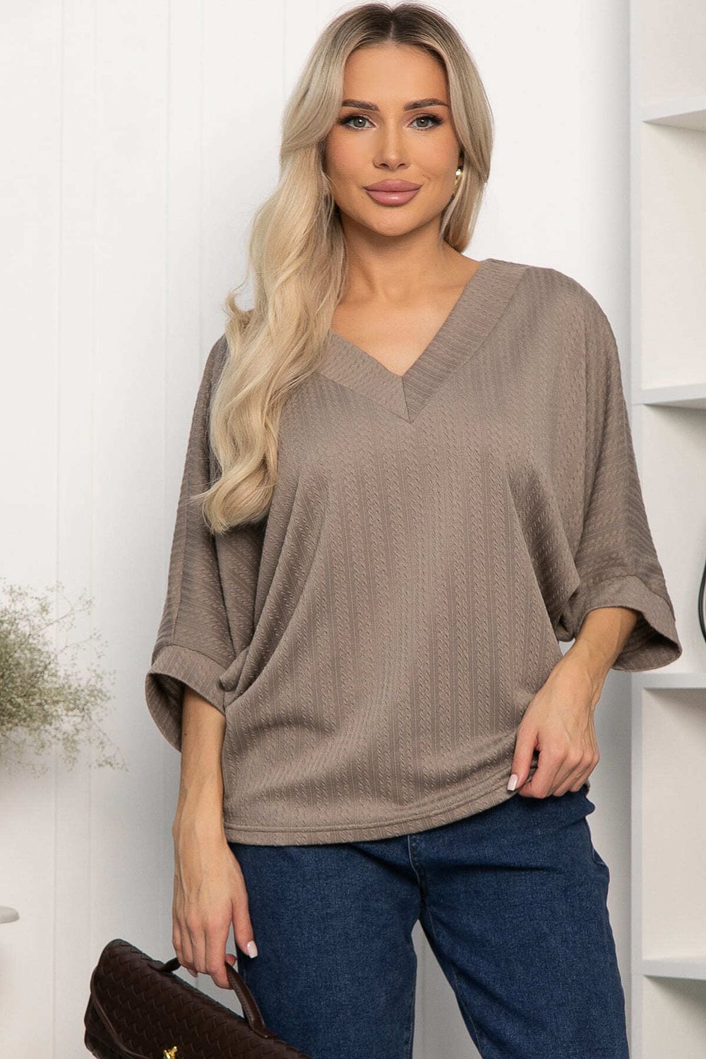 Джемпер трикотажный Джорджина (кофе с молоком) Б14245-12М LT Collection