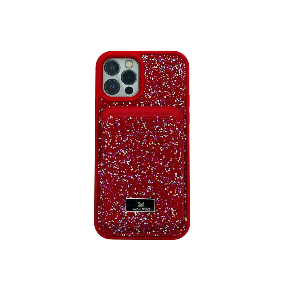 Чехол Swarovski с картхолдером для iPhone 15PROMAX
