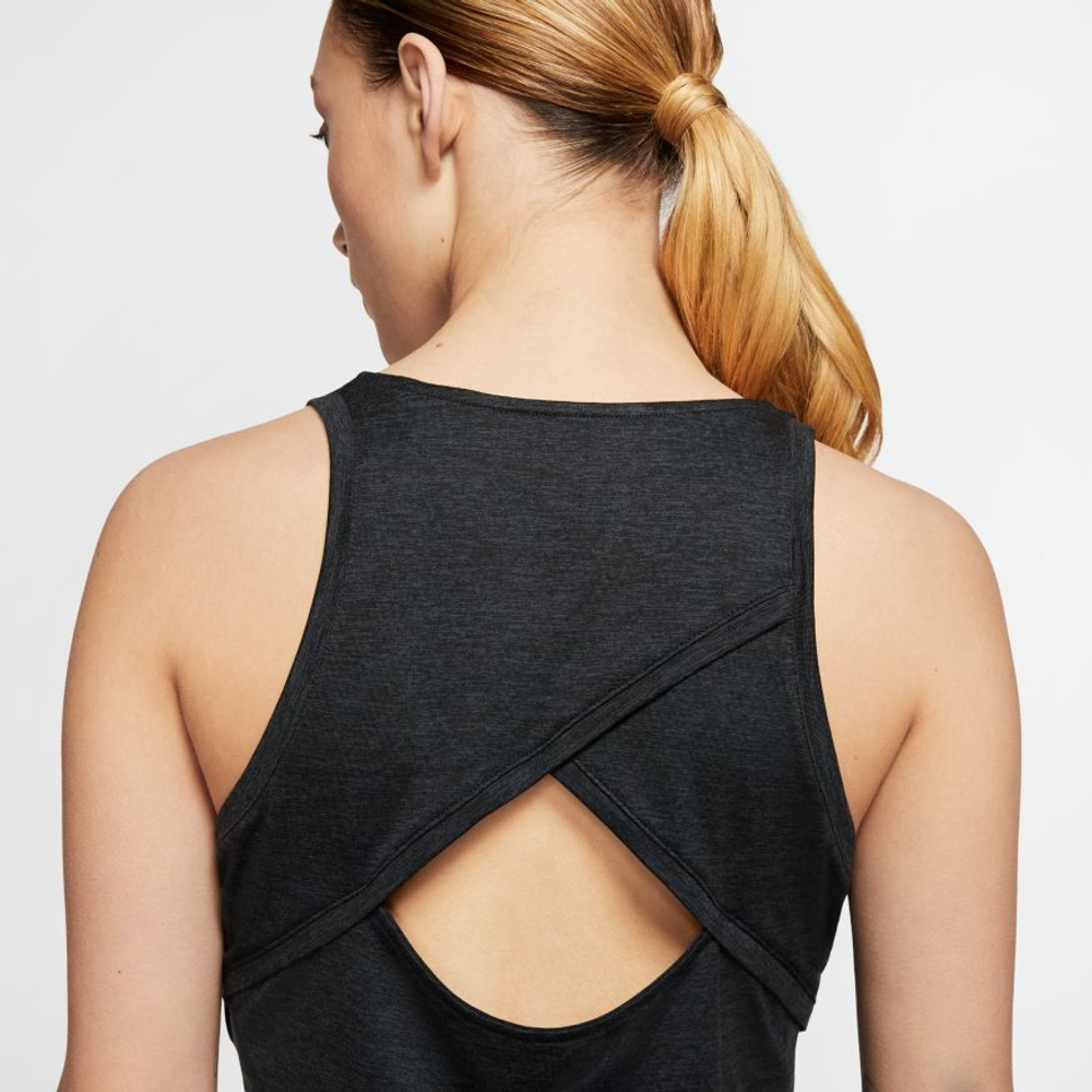 Женский топ теннисный Nike Court W Dry Elevated Essential Tank - black/white