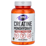 NOW Foods, Sports, моногидрат креатина, 750 мг, 240 растительных капсул