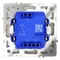 Проходной переключатель встраиваемый VOLTUM S70 одноклавишный 10А, (сталь) vls010305