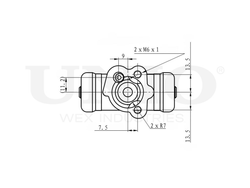 Цилиндр тормозной колесный UNIO BRC-20534