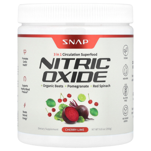 Snap Supplements, Оксид азота, вишня и лайм, 250 г (8,8 унции)