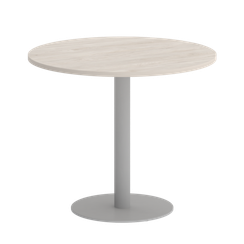Home Office Стол круглый VR.SP-5-90.1 Денвер Светлый/Металл Серый 900*900*753