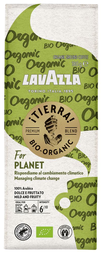 Кофе молотый Lavazza Tierra Bio-Organic For Planet, 180 г