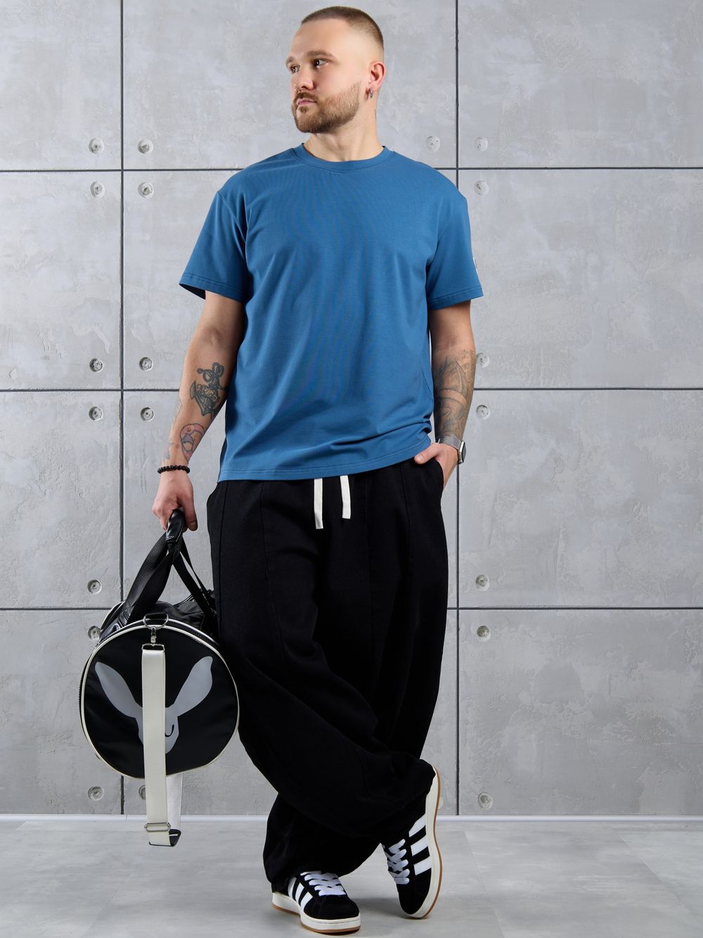 Фуфайка (футболка) мужская Арчи-1 Виотекс ИНДИГО