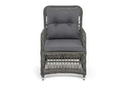 "Цесена" кресло плетеное из искусственного ротанга, цвет графит