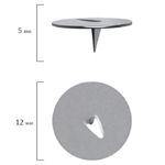 Кнопки канцелярские 12мм, 100шт, Staff, картон. упак.