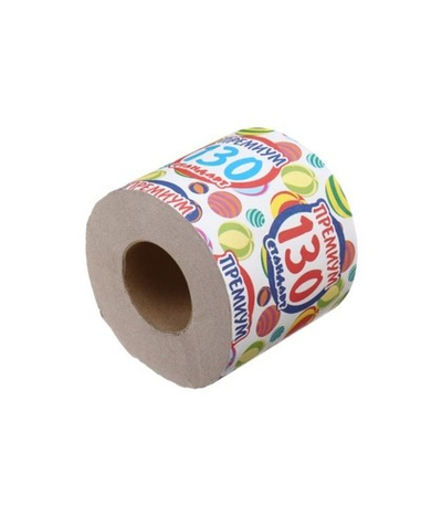 Туалетная бумага "130 Премиум Стандарт" быт, 1сл, серая (40шт/уп) (про)