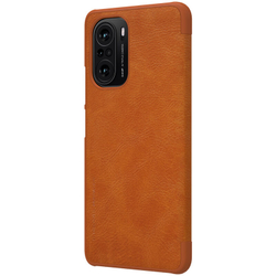 Кожаный чехол-книжка Nillkin Leather Qin для Xiaomi Poco F3  / Redmi K40 (Pro)