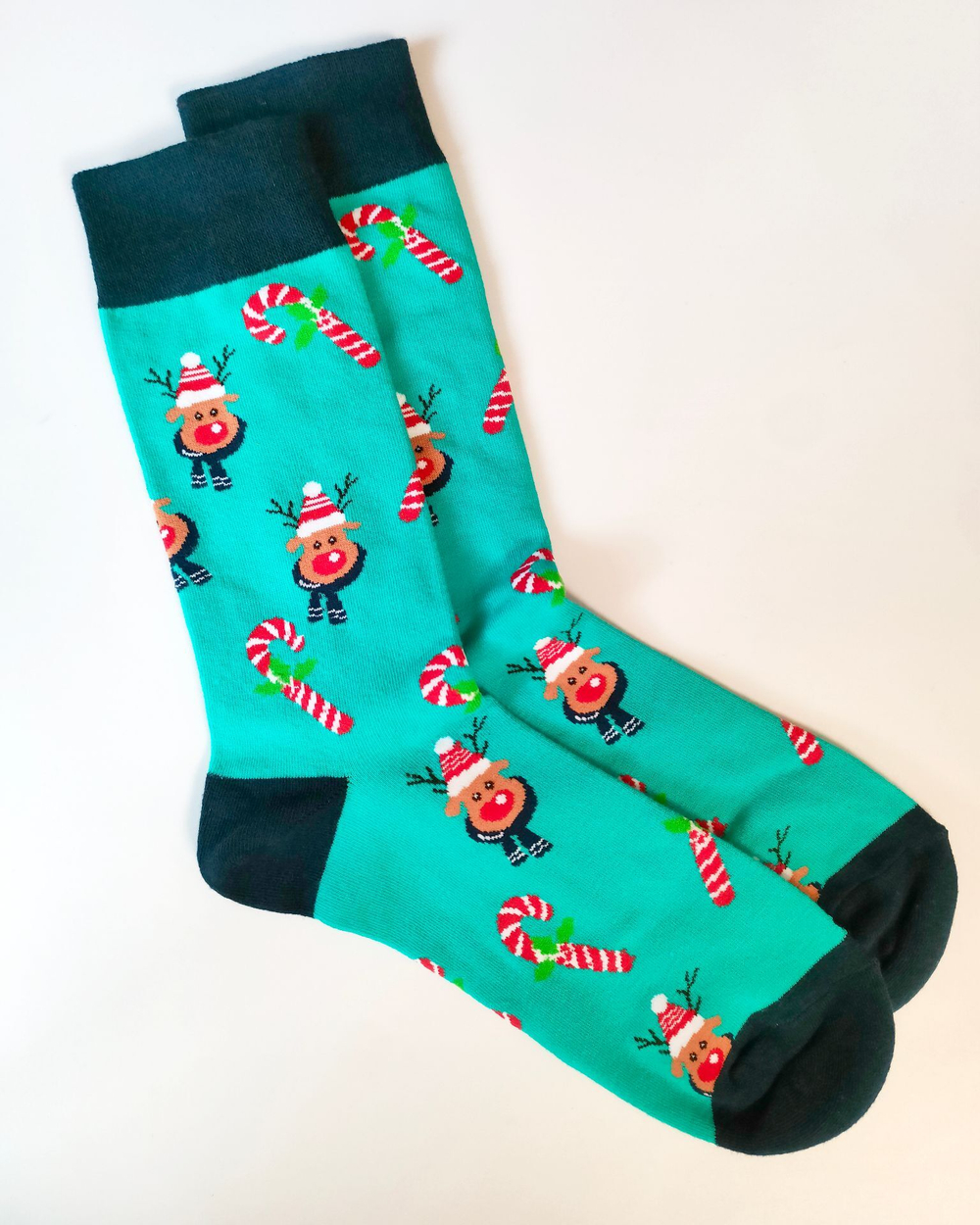 Носки НГ р.35-40 "Happy NY" Олень в Шарфе