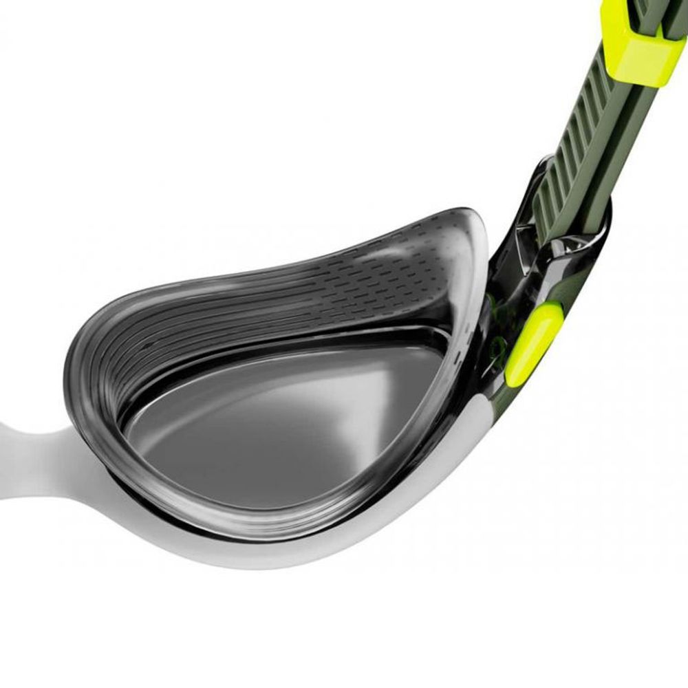 Очки для плав. SPEEDO Biofuse 2.0 POL GOG AF, 8-00445917603, ДЫМЧАТЫЕ линзы, белая оправа