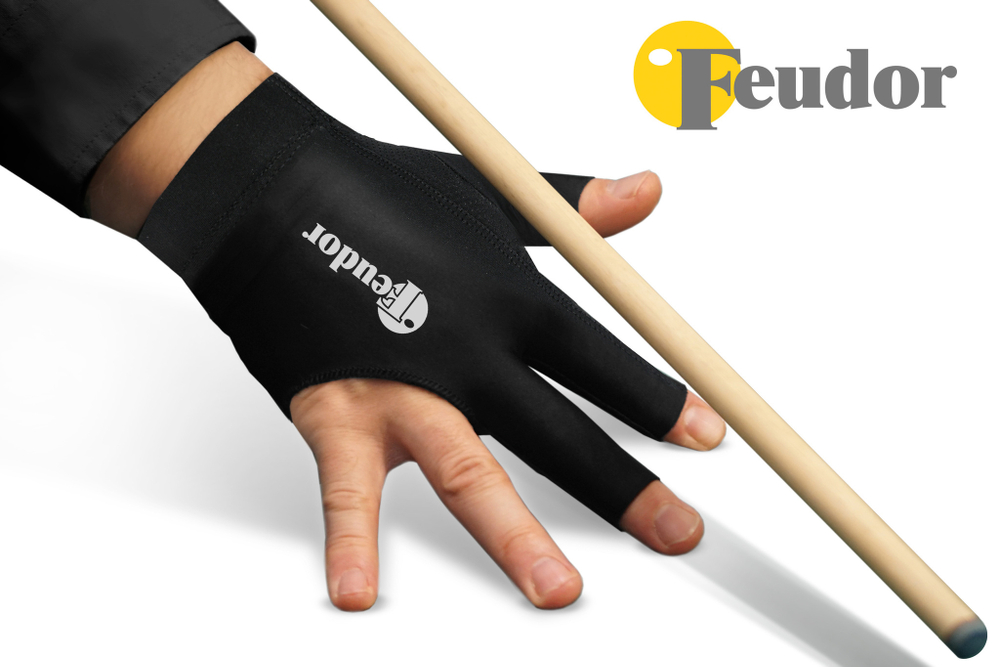 Перчатка-бильярдная Feudor Pro black Right XL