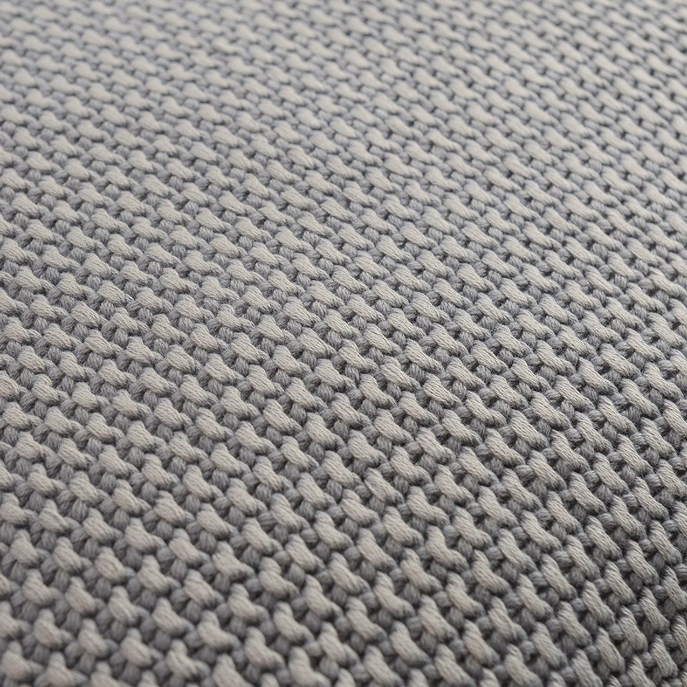 Подушка декоративная из стираного хлопка серого цвета из коллекции essential, 45х45 см