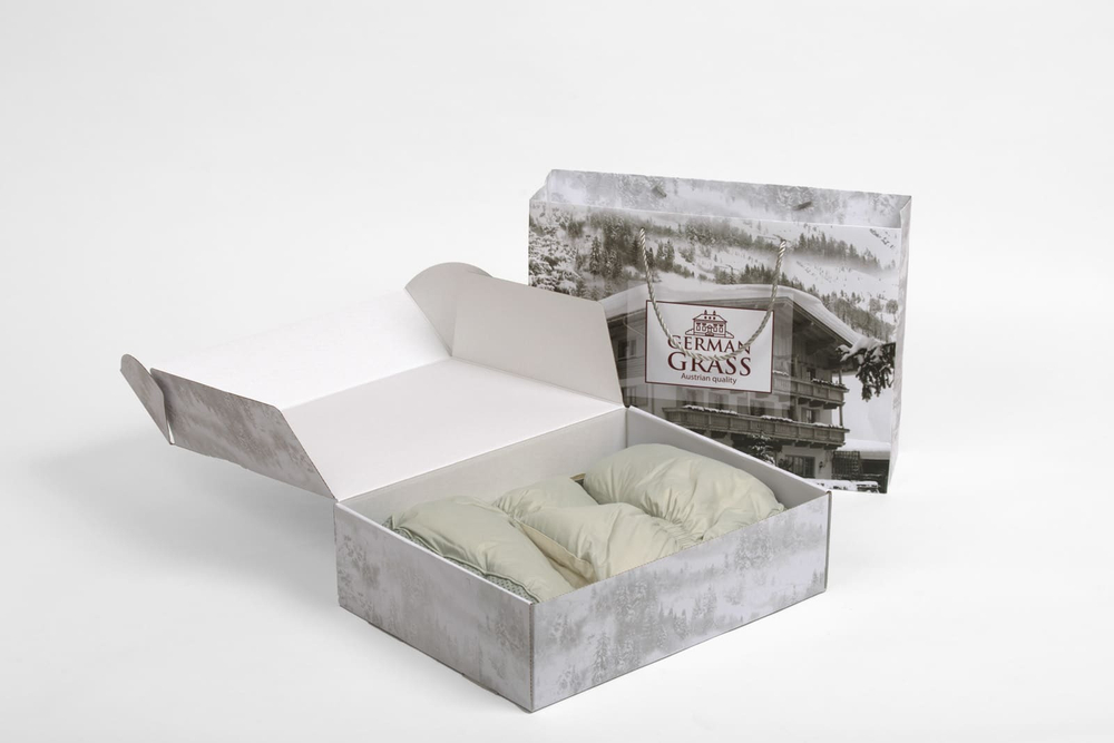 Сапожки-носочки пуховые German Grass Comfort Socks Travel Grass Grey светло-серые