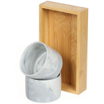 Набор для сервировки керам, 200 мл, 2 шт, бамбуковая подст, Y4-3554